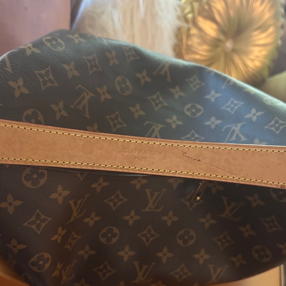 Louis Vuitton Monogram Canvas Crescent Shoulder Bag with Vachetta Strap - Picture 5 of 7